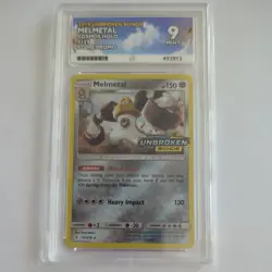 Pokemon TCG Melmetal 129/214 Promo Holo Stamped Sun & Moon Unbroken Bonds ACE 9 - Image 1