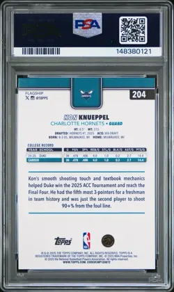 2025-26 Topps - Kon Knueppel (RC) - PSA 10🔥 - Holofoil - Image 2