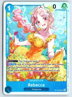 Rebecca OP15-053 One Piece Adventure on Kami's Island Super Rare Near Mint - Image 1