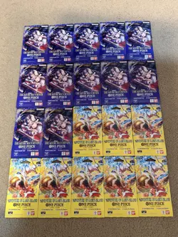 One Piece Adventure On Kami’s Island The Azure Seas Seven Booster Pack Lot of 20 - Image 1