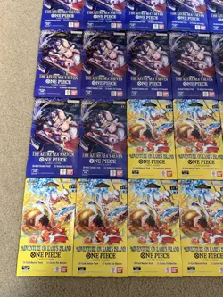 One Piece Adventure On Kami’s Island The Azure Seas Seven Booster Pack Lot of 20 - Image 3