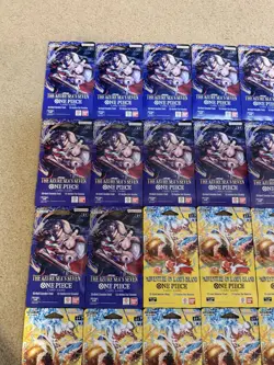 One Piece Adventure On Kami’s Island The Azure Seas Seven Booster Pack Lot of 20 - Image 4