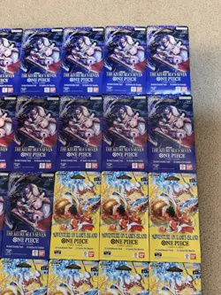 One Piece Adventure On Kami’s Island The Azure Seas Seven Booster Pack Lot of 20 - Image 5