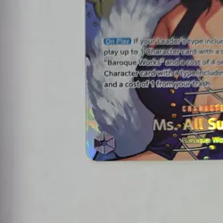 Bandai One Piece CCG Ms. All Sunday OP14-084 SR SP Alt Art Foil English - Image 5