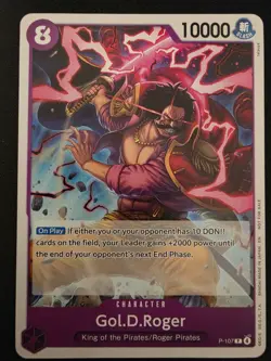 🔥Gol.D Roger Promo P-107 One Piece Card Game English 🔥 - Image 2
