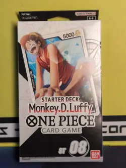 Bandai One Piece Monkey D Luffy ST08 Starter Deck - English Sealed - Image 1