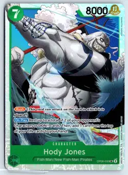 Hody Jones (035) OP06-035 One Piece Wings of the Captain Super Rare Near Mint - Image 1