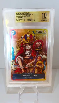 One Piece P-043 Monkey D. Luffy Foil Promo FOIL 2024 BGS 10 Pristine Exclusive - Image 1