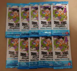 MANGA Booster 10 Packs Dragon Ball Card Game SB01 Fusion World Japanese - Image 1