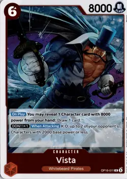 Vista R The Time of Battle OP16-011 One Piece TCG - Image 1
