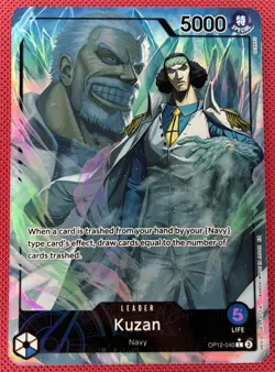 One Piece TCG Kuzan Leader OP12-040 L Alt Art Legacy of the Master NM - Image 1