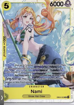 ONE PIECE Nami (053) #EB03-053 Foil Extra Booster: One Piece Heroines Edition NM - Image 1