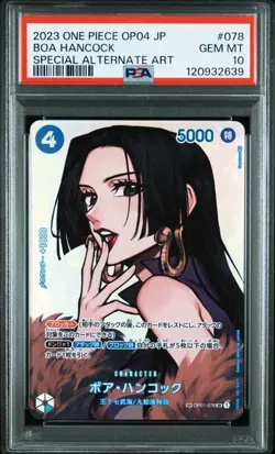 PSA 10 GEM MINT JAPANESE ONE PIECE 2023 Boa Hancock OP01-078 SPECIAL ALTERNATE - Image 1