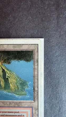 MTG Volcanic Island – Revised Edition (3ED) Heavily Played Dual Land - Image 3