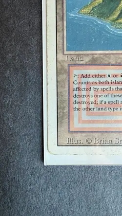 MTG Volcanic Island – Revised Edition (3ED) Heavily Played Dual Land - Image 4