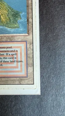 MTG Volcanic Island – Revised Edition (3ED) Heavily Played Dual Land - Image 5