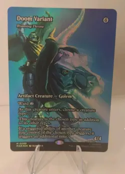 Foil Doom Variant (Borderless) 0099 (M) MTG Marvel Universe Eternal-Legal (MAR) - Image 1