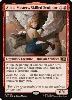 ~ Alicia Masters, Skilled Sculptor ~ NM ~ Commander: Marvel Super Heroes ~ MTG ~ - Image 1