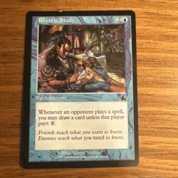 MTG Rhystic Study - MP - Prophecy Magic the Gathering Card #045 - Image 1