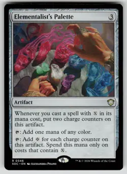 Elementalist's Palette Rare Commander: Secrets of Strixhaven 346 MTG NM 2026 - Image 1