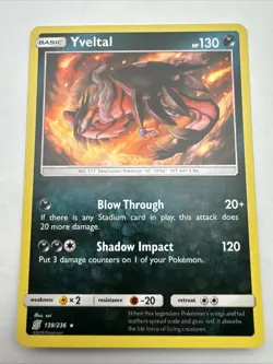 Yveltal - 139/236 - Unified Minds - Holo Rare Pokemon Tcg - Image 1