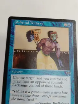 MTG Political Trickery, Mirage, LP, English - Image 2