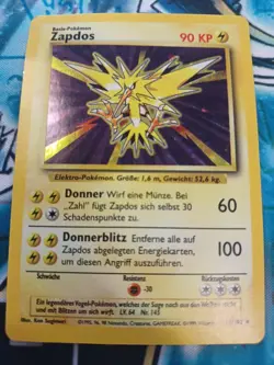 Zapdos 16/102 Basis Set Holo DE EX Vintage Retro Pokemon - Image 1