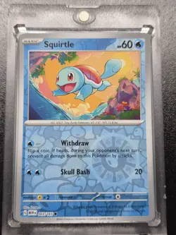 Squirtle RARE REVERSE HOLO FOIL POKEMON TRADING CARD TCG MINT - Image 1