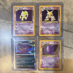 Wizards of the Coast 1999 Vintage Pokemon Holo Lot 4 Gengar Hypno Alakazam - Image 1