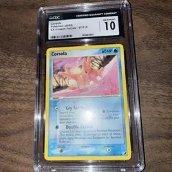 2005 Pokemon EX Unseen Forces CORSOLA 37/115 CGC 10 GEM MINT - Image 3