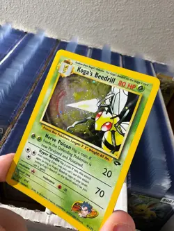 Koga's Beedrill 9/132 Unlimited Holo Rare Gym Challenge Pokemon Card - Image 4