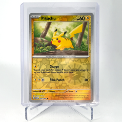 Pikachu - 025/165 - Common - Reverse Holo NM, English Pokemon Scarlet & Violet - - Image 1