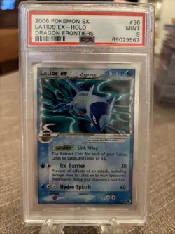 Pokemon Latios EX Dragon Frontiers 96/101 Ultra Rare Holo PSA 9 Mint 2006 - Image 1