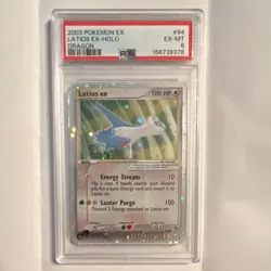 PSA 6 2003 Pokemon EX Dragon Latios ex Holo Ultra Rare 94/97 English 100 HP - Image 1