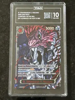 One Piece OP13-080 Special Red St. Ethanbaron V. Nusjuro Alt Art TAG 10 - 975 - Image 1