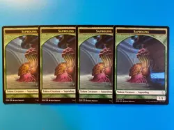 MTG 4x Saproling Token # 12 Dominaria Pauper Magic the Gathering x4 NM - Image 1