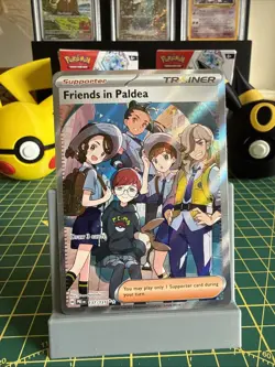 Pokemon TCG Friends in Paldea Ultra Rare Holo Card Prismatic Evolutions 137/131 - Image 1