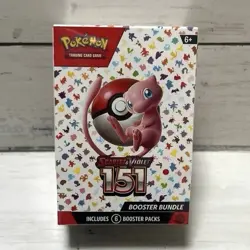 Pokemon TCG Scarlet & Violet—151 Booster Bundle Box 6 Packs English 2023 Mew - Image 1