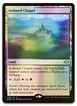 Isolated Chapel #249 (Foil) (NM) Dominaria Remastered DMR Magic MTG - Image 1
