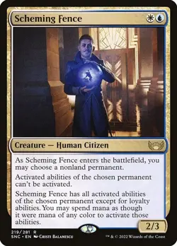 [MTG] Scheming Fence (219) (SNC) LP-HP - Image 1
