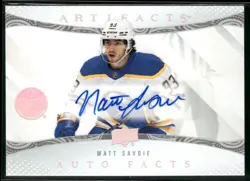 2024-25 UPPER DECK ARTIFACTS MATT SAVOIE AUTO FACTS #AF-MS EDMONTON OILERS! - Image 1