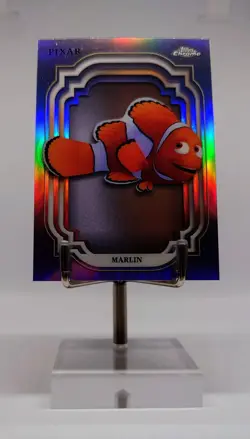 2024 Topps Chrome Disney Pixar Saving Nemo Marlin refractor trading card - Image 1
