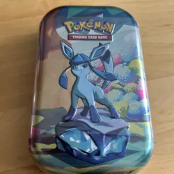 Pokemon TCG Scarlet & Violet Prismatic Evolutions Mini Tin Glaceon - Sealed - Image 1