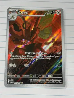 Pokemon TCG Scizor Sv03: Obsidian Flames 205/197 Holo Illustration Rare - Image 2