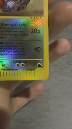 Pokemon TCG Forretress Card 9/144 Skyridge Reverse Holo NM+ - Image 5