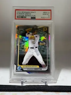 Topps 2024 Bowman Draft Konnor Griffin Chrome Refractor RC #BDC-22 PSA 10 - Image 1
