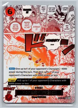 2025 Honesty Impact (Alternate Art) Foil R A Fist of Divine Speed OP11-018 NM - Image 1