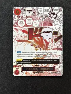 Honesty Impact (Alternate Art) OP11-018 A Fist of Divine Speed Foil - Image 1