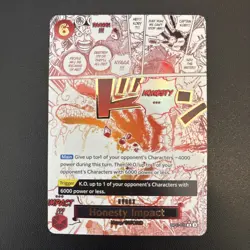 Honesty Impact (Alternate Art) OP11-018 A Fist of Divine Speed Foil - Image 1