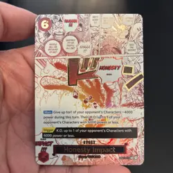 Honesty Impact (Alternate Art) OP11-018 A Fist of Divine Speed Foil - Image 3